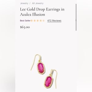Pink Kendra Scott Earrings